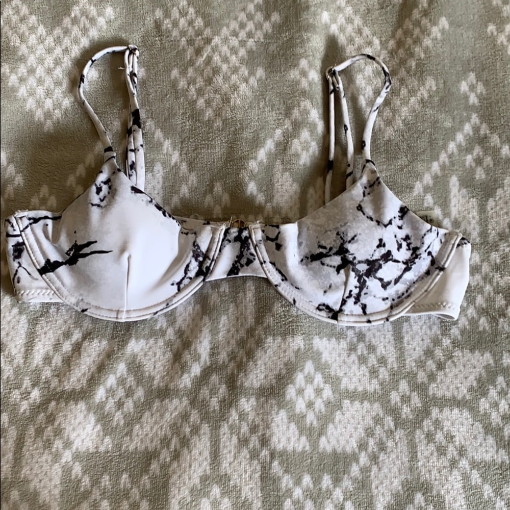 Marble bikini top